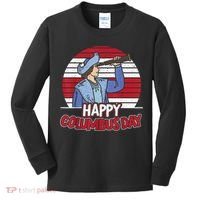 Happy Columbus Day Christopher Columbus Italian Navigator TShirt Kids Long Sleeve Shirt thumb 0
