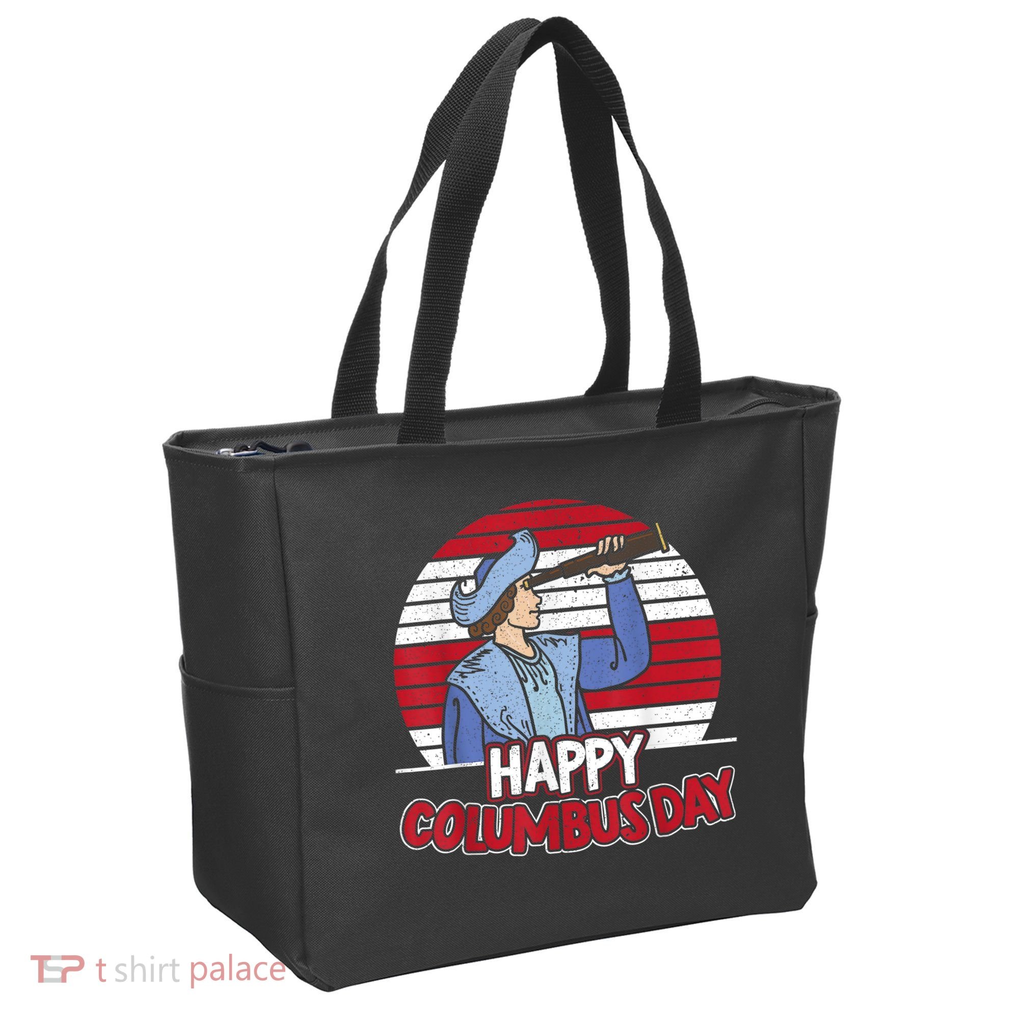 Happy Columbus Day Christopher Columbus Italian Navigator TShirt Tote Bag