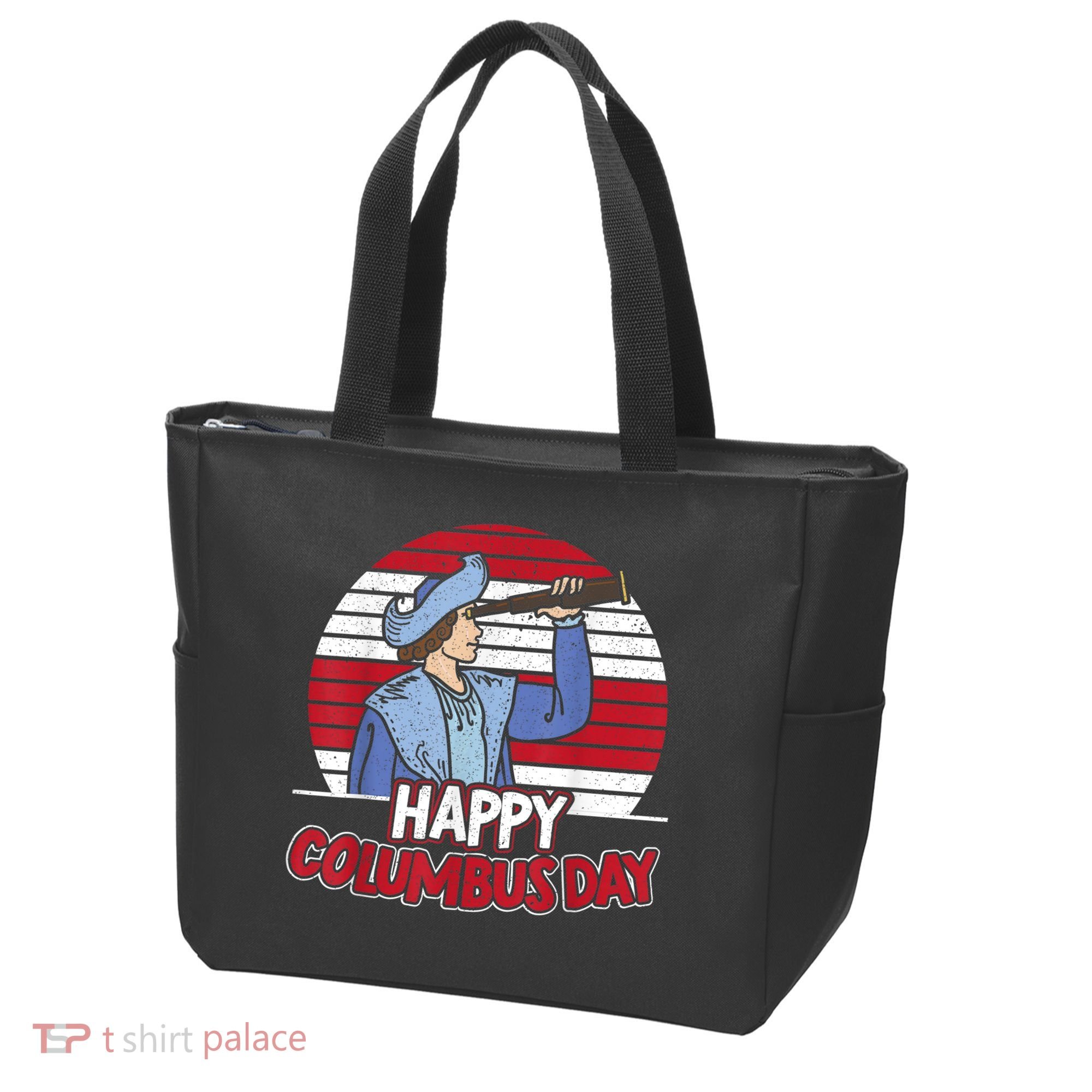 Happy Columbus Day Christopher Columbus Italian Navigator TShirt Tote Bag