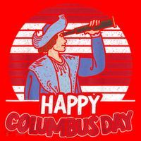Happy Columbus Day Christopher Columbus Italian Navigator TShirt Santa Hat thumb 1