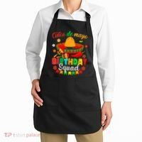 Happy Cinco De Mayo Birthday Squad Mexican Matching Family Apron thumb 2