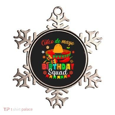 Happy Cinco De Mayo Birthday Squad Mexican Matching Family Ornament