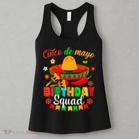 Happy Cinco De Mayo Birthday Squad Mexican Matching Family Women's Tank Top thumb 3