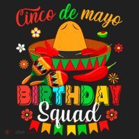 Happy Cinco De Mayo Birthday Squad Mexican Matching Family Hat thumb 2