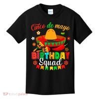 Happy Cinco De Mayo Birthday Squad Mexican Matching Family Kids T-Shirt thumb 0