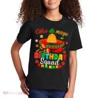 Happy Cinco De Mayo Birthday Squad Mexican Matching Family Kids T-Shirt thumb 2