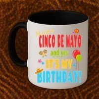 Happy Cinco De Mayo Birthday May 5th Birthday Party Coffee Mug thumb 2