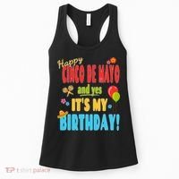 Happy Cinco De Mayo Birthday May 5th Birthday Party Women's Tank Top thumb 0
