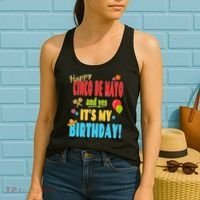 Happy Cinco De Mayo Birthday May 5th Birthday Party Women's Tank Top thumb 2