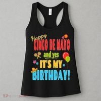 Happy Cinco De Mayo Birthday May 5th Birthday Party Women's Tank Top thumb 3