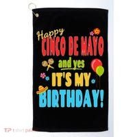 Happy Cinco De Mayo Birthday May 5th Birthday Party Golf Towel thumb 0
