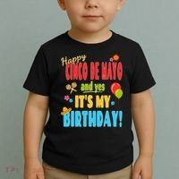 Happy Cinco De Mayo Birthday May 5th Birthday Party Toddler T-Shirt thumb 2