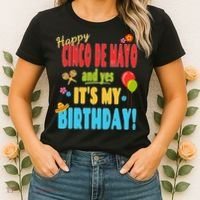 Happy Cinco De Mayo Birthday May 5th Birthday Party Women's T-Shirt thumb 2