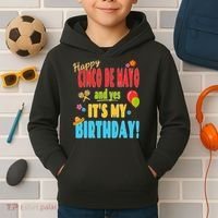 Happy Cinco De Mayo Birthday May 5th Birthday Party Kids Hoodie thumb 2