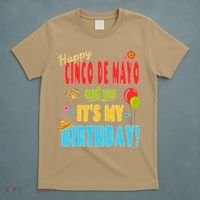 Happy Cinco De Mayo Birthday May 5th Birthday Party T-Shirt thumb 5