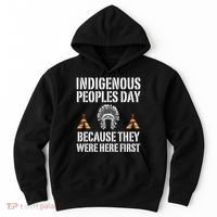 Happy Columbus Day Indigenous People Day Anti Columbus Hoodie thumb 0