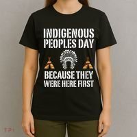 Happy Columbus Day Indigenous People Day Anti Columbus T-Shirt thumb 4