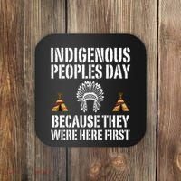 Happy Columbus Day Indigenous People Day Anti Columbus Coaster thumb 0