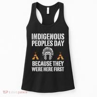 Happy Columbus Day Indigenous People Day Anti Columbus Women's Tank Top thumb 0