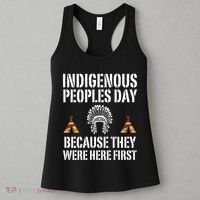 Happy Columbus Day Indigenous People Day Anti Columbus Women's Tank Top thumb 3