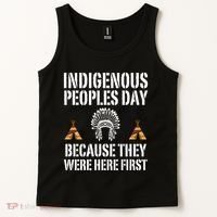 Happy Columbus Day Indigenous People Day Anti Columbus Tank Top thumb 2