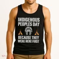 Happy Columbus Day Indigenous People Day Anti Columbus Tank Top thumb 3