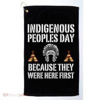 Happy Columbus Day Indigenous People Day Anti Columbus Golf Towel thumb 0