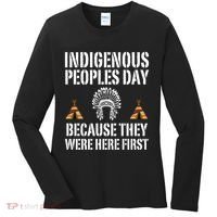 Happy Columbus Day Indigenous People Day Anti Columbus Women's Long Sleeve Shirt thumb 0
