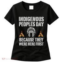 Happy Columbus Day Indigenous People Day Anti Columbus Women's T-Shirt thumb 0