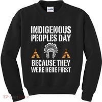Happy Columbus Day Indigenous People Day Anti Columbus Kids Sweatshirt thumb 0