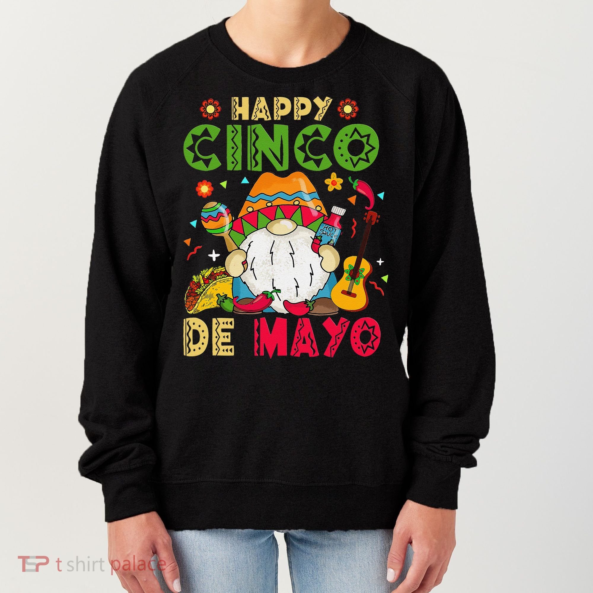 Happy Cinco De Mayo Mexican Gnome Cinco De Mayo Women's Sweatshirt