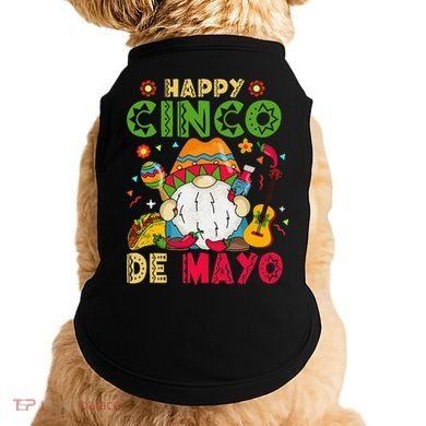Happy Cinco De Mayo Mexican Gnome Cinco De Mayo Doggie Tank