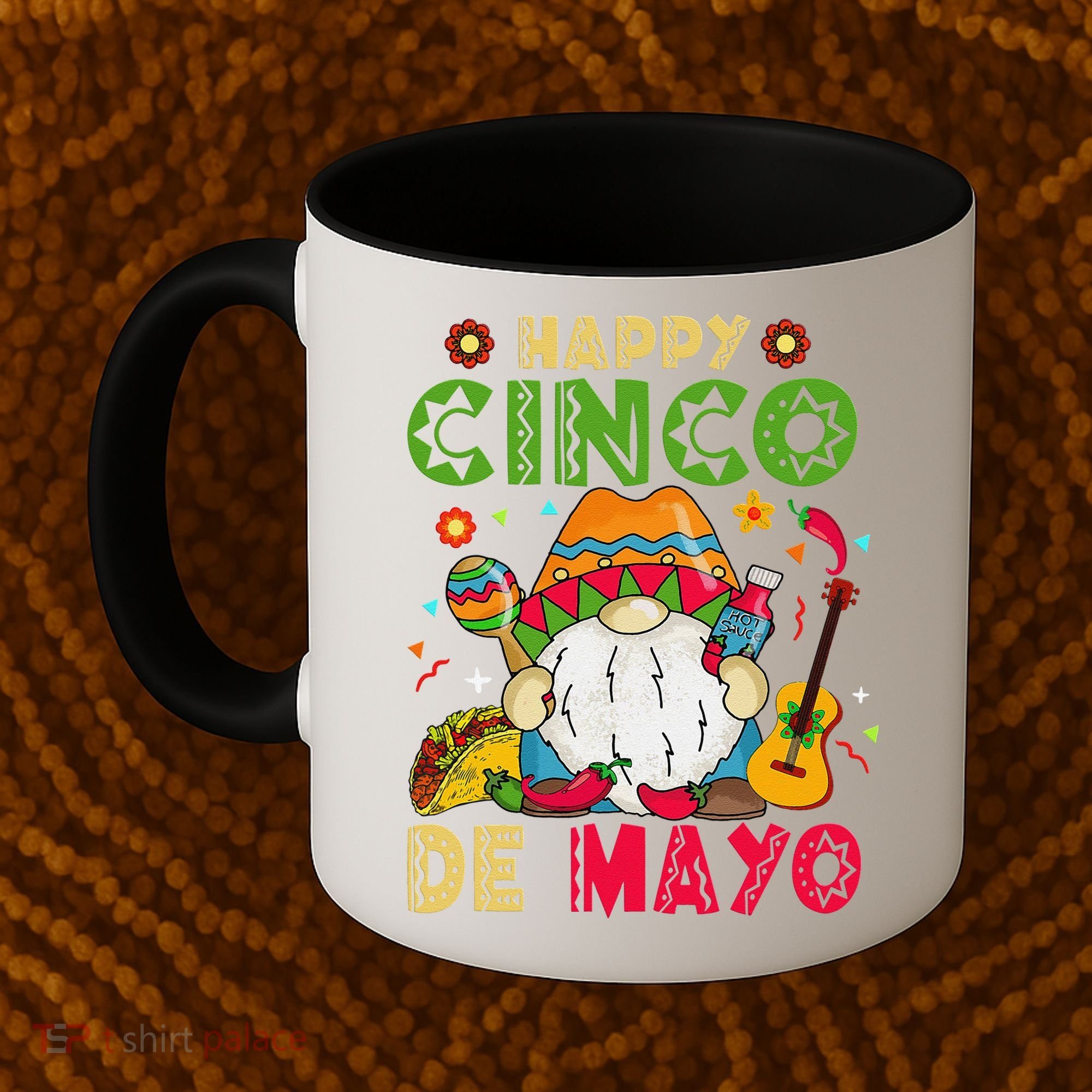 Happy Cinco De Mayo Mexican Gnome Cinco De Mayo Coffee Mug