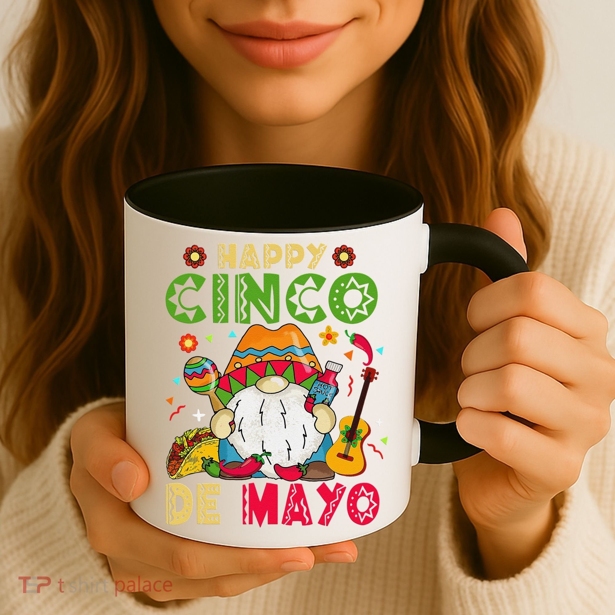 Happy Cinco De Mayo Mexican Gnome Cinco De Mayo Coffee Mug