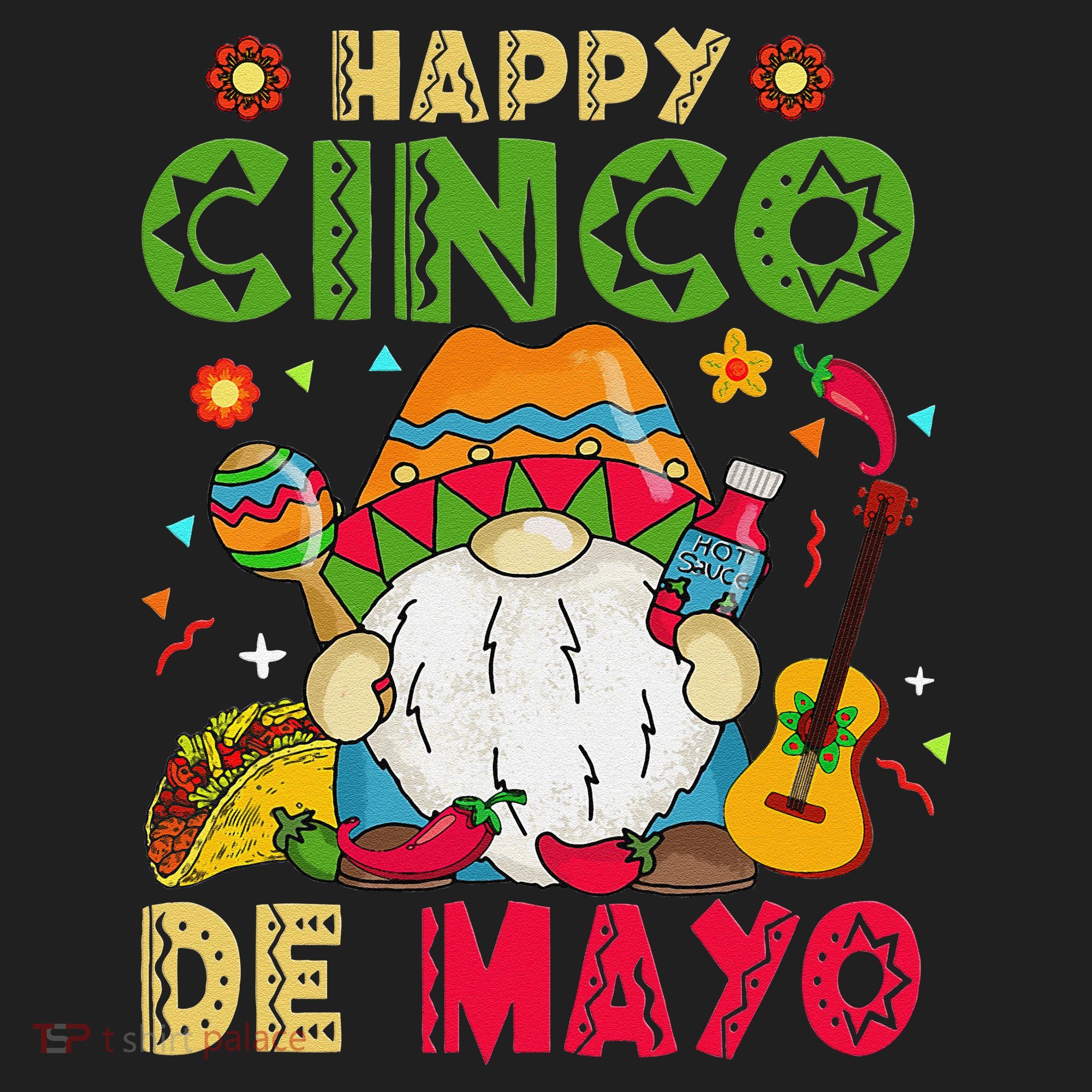 Happy Cinco De Mayo Mexican Gnome Cinco De Mayo 11oz C Handle Ceramic Mug