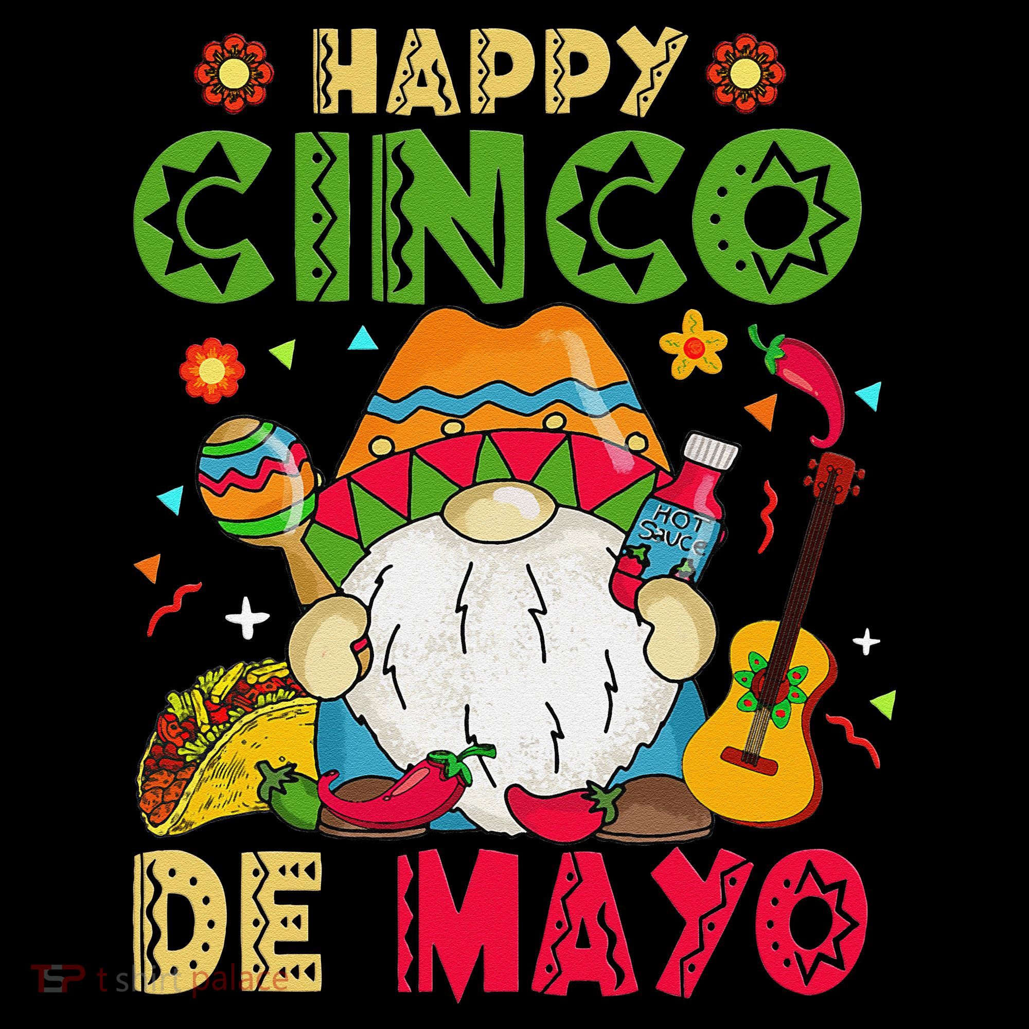 Happy Cinco De Mayo Mexican Gnome Cinco De Mayo Toddler Hoodie