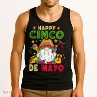 Happy Cinco De Mayo Mexican Gnome Cinco De Mayo Tank Top thumb 3