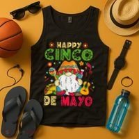 Happy Cinco De Mayo Mexican Gnome Cinco De Mayo Tank Top thumb 4