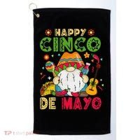 Happy Cinco De Mayo Mexican Gnome Cinco De Mayo Golf Towel thumb 0