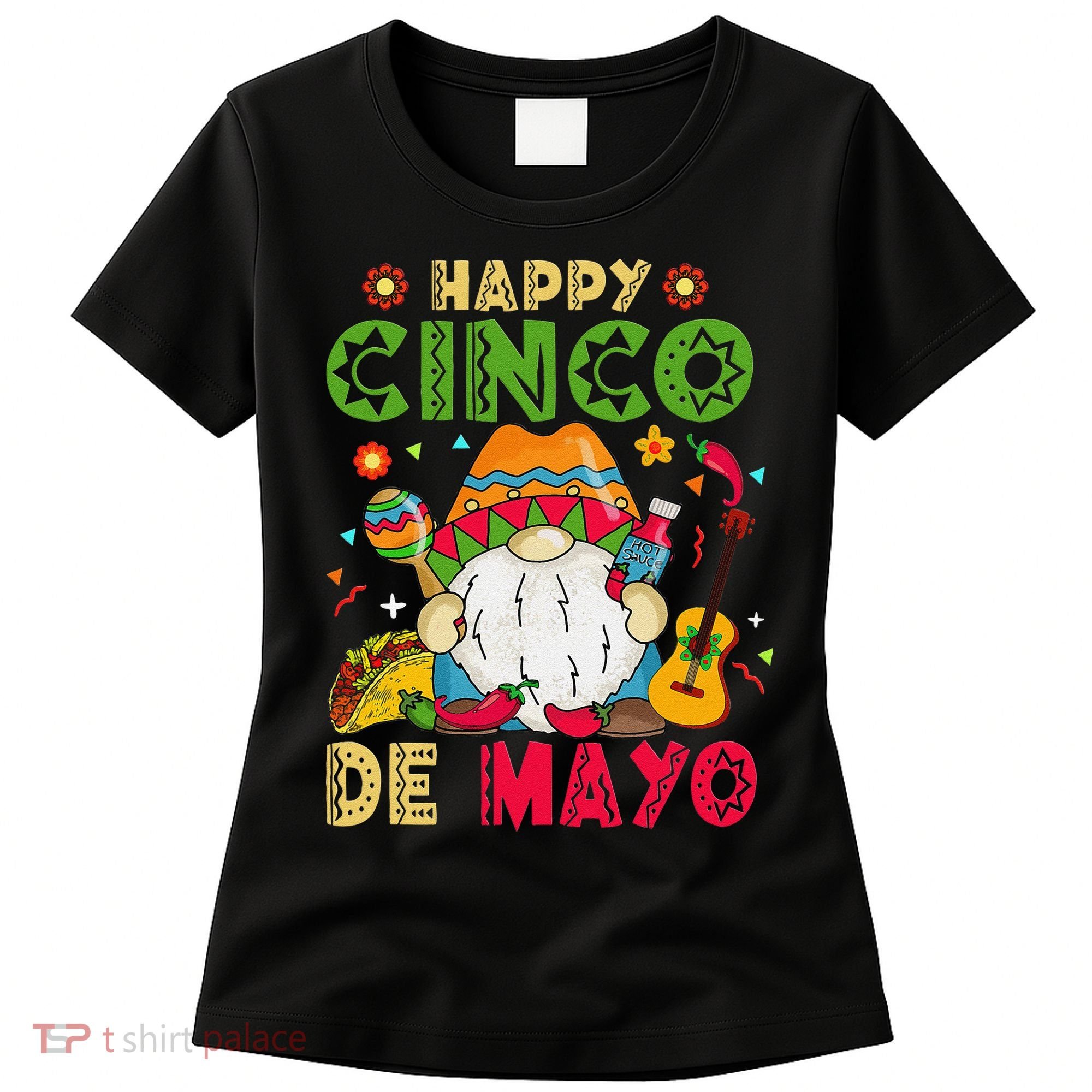 Happy Cinco De Mayo Mexican Gnome Cinco De Mayo Women's T-Shirt