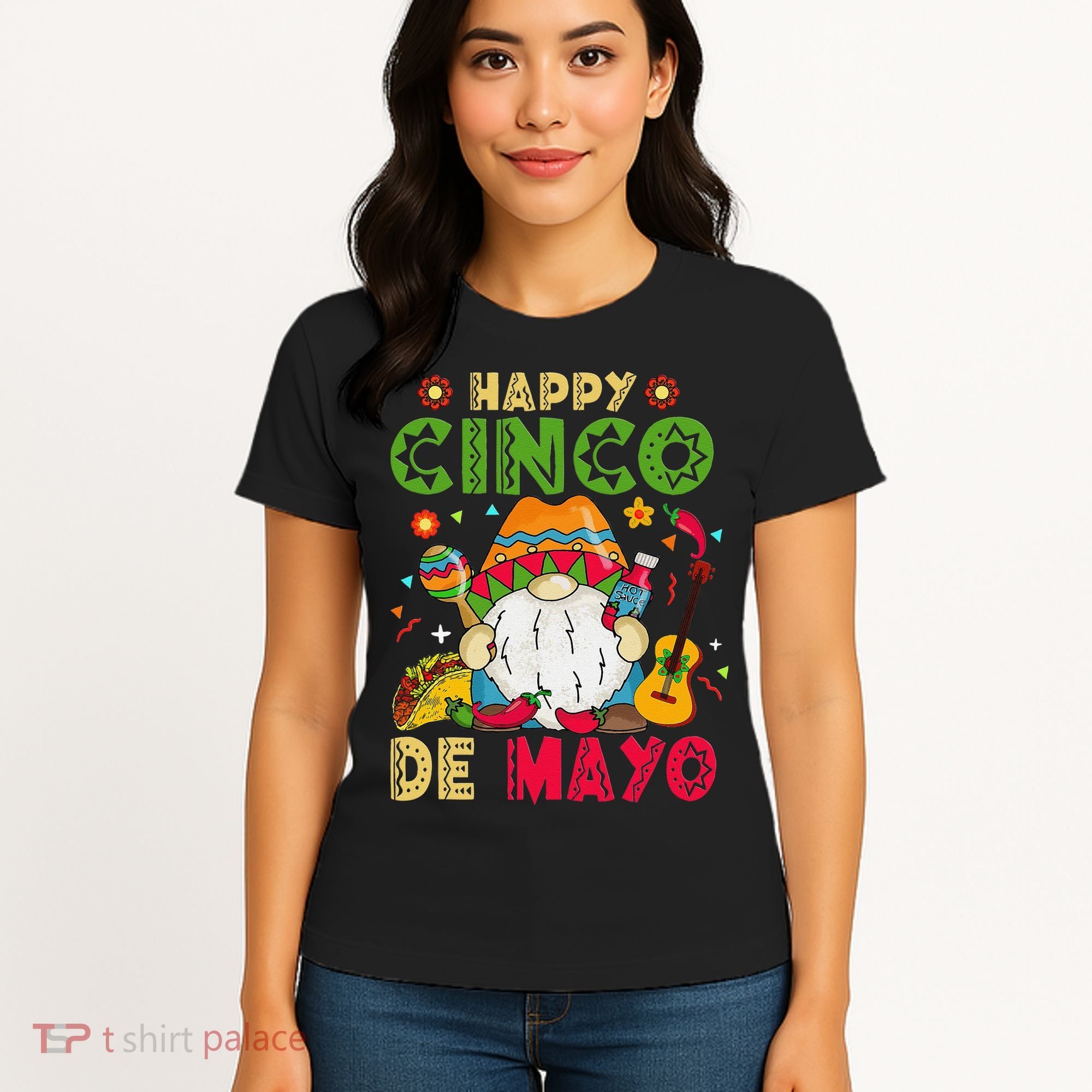 Happy Cinco De Mayo Mexican Gnome Cinco De Mayo Women's T-Shirt