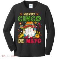 Happy Cinco De Mayo Mexican Gnome Cinco De Mayo Kids Long Sleeve Shirt thumb 0