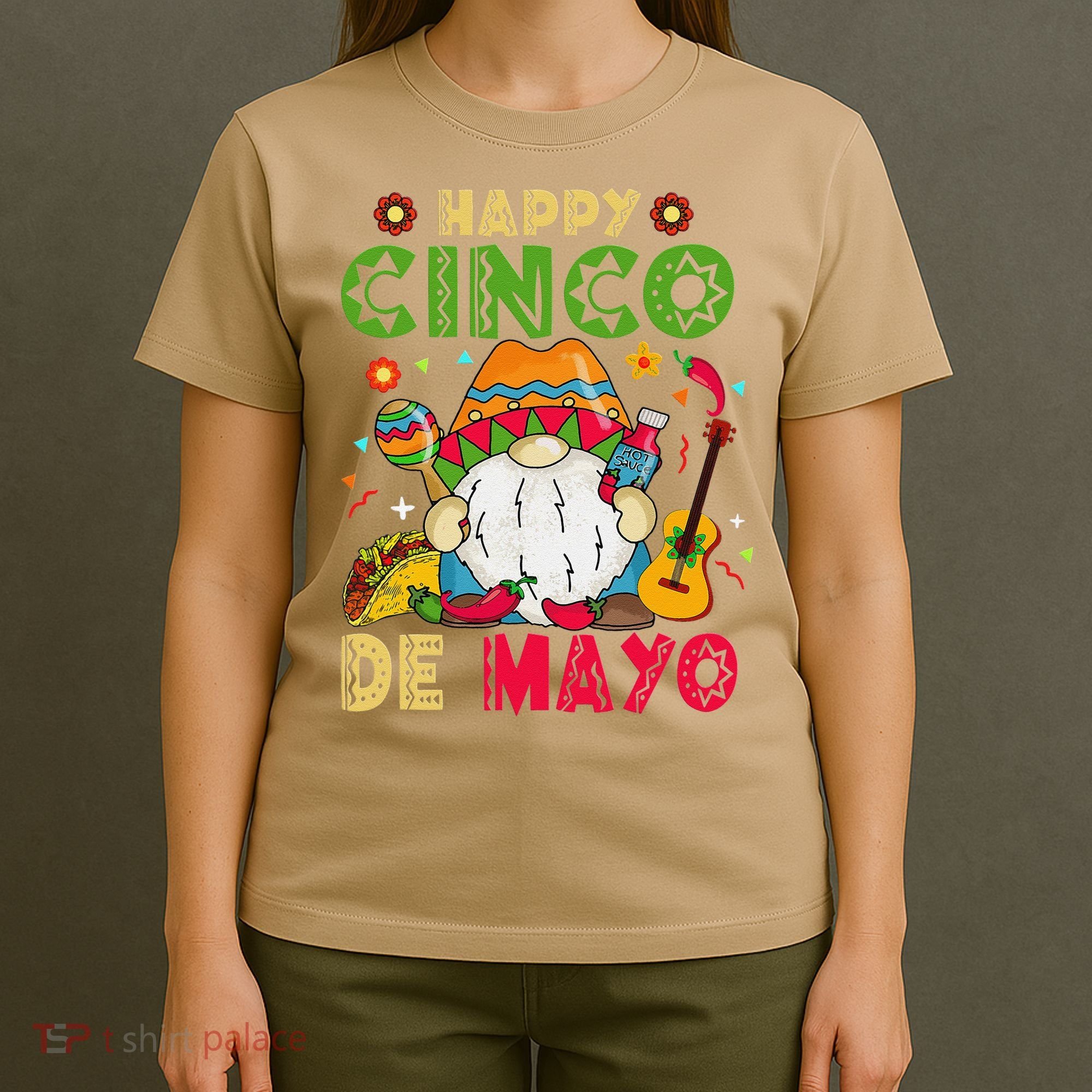 Happy Cinco De Mayo Mexican Gnome Cinco De Mayo T-Shirt