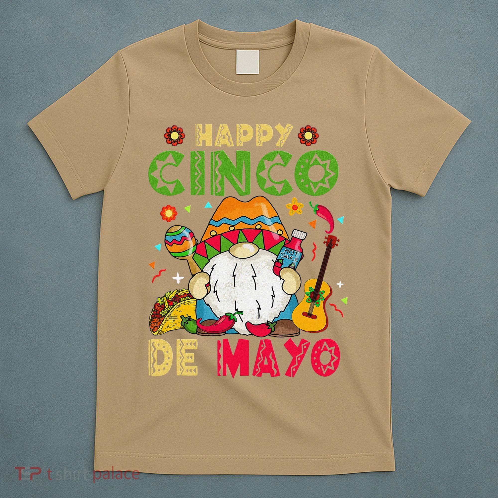 Happy Cinco De Mayo Mexican Gnome Cinco De Mayo T-Shirt