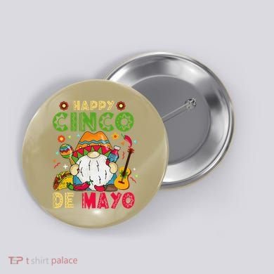 Happy Cinco De Mayo Mexican Gnome Cinco De Mayo Button