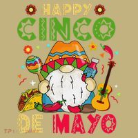 Happy Cinco De Mayo Mexican Gnome Cinco De Mayo Button thumb 1