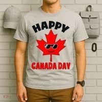 Happy Canada Day Funny Maple Leaf Canada Day T-Shirt thumb 6