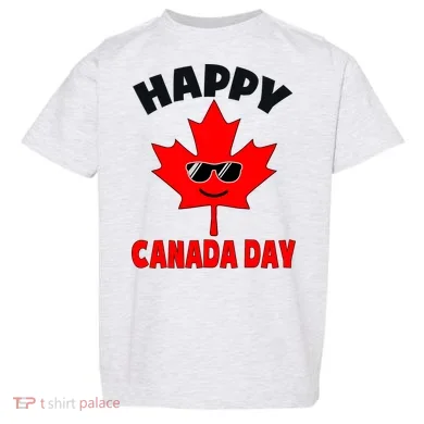 Happy Canada Day Funny Maple Leaf Canada Day Toddler T-Shirt