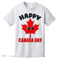 Happy Canada Day Funny Maple Leaf Canada Day Kids T-Shirt thumb 0