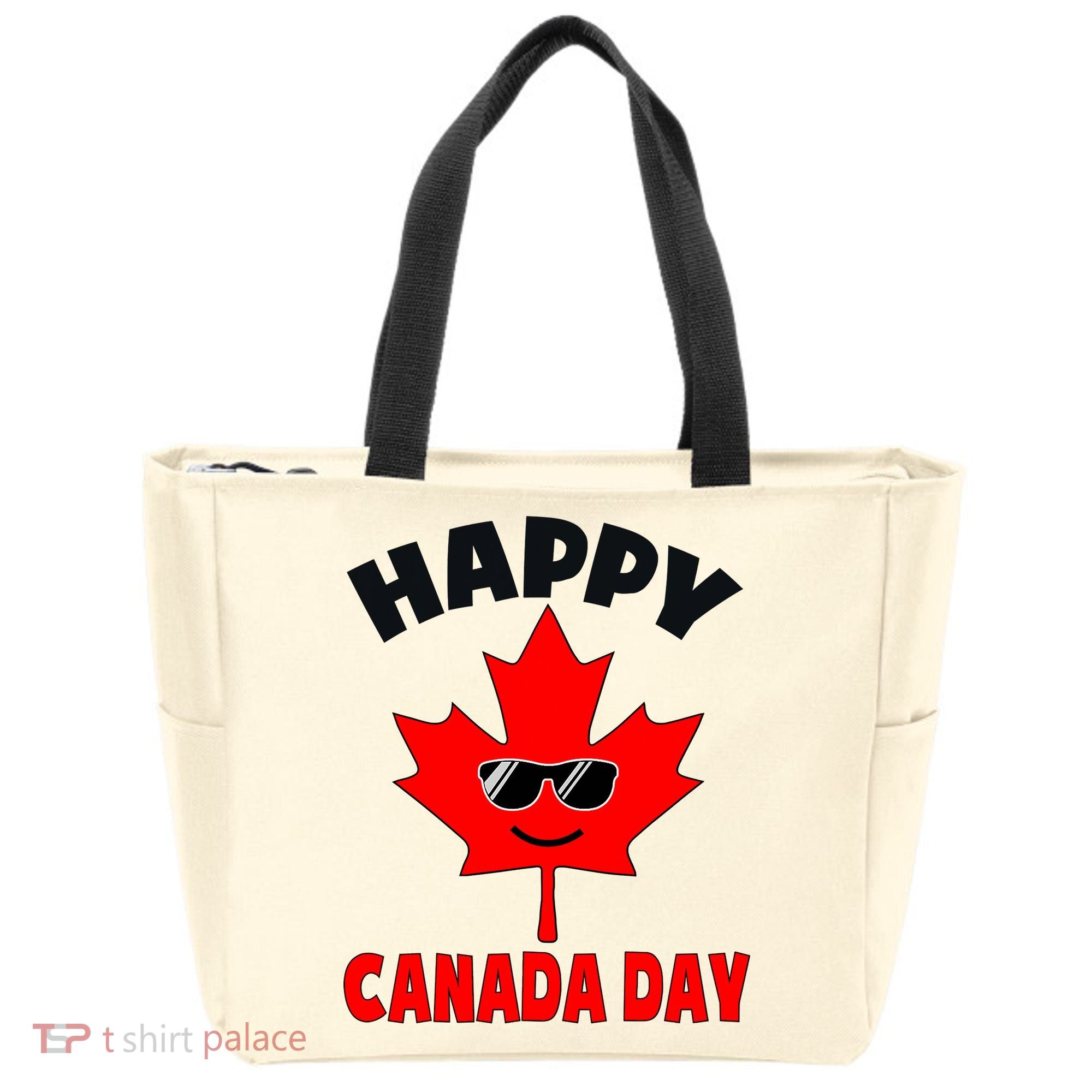 Happy Canada Day Funny Maple Leaf Canada Day Tote Bag